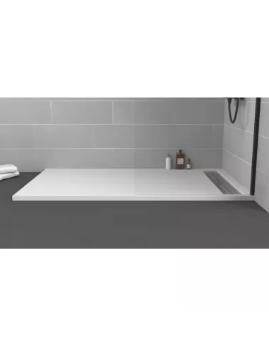 Receveur douche extra-plat blanc Style Plus – 100 à 200x80 cm