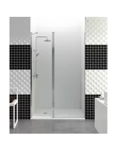 Paroi de douche (fixe+porte) en 75 OPEN COMBI C - GME