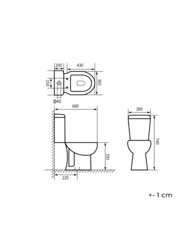 Pack WC à poser sortie horizontale New Bolonia – AQUORE