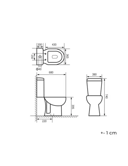 Pack WC à poser sortie horizontale New Bolonia – AQUORE