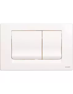 Plaque de commande WC SIDER double débit blanche