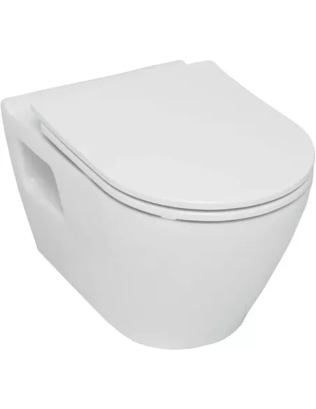 Cuvette WC suspendue SIDER à bride, abattant déclipsable