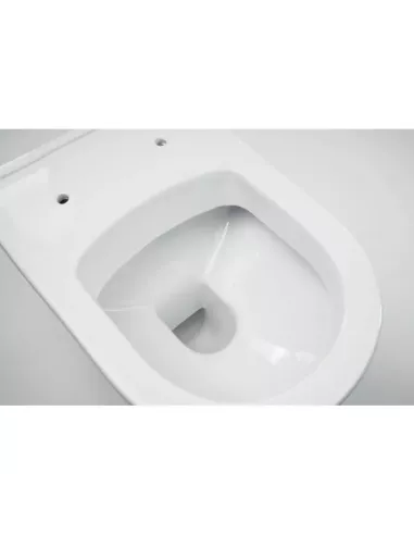 Cuvette WC suspendue SIDER à bride, abattant déclipsable