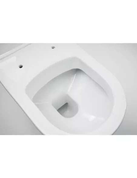 Cuvette WC suspendue SIDER à bride, abattant déclipsable