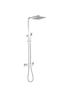 Colonne de douche INVERTER C GME chromée | Carrée, tête Ø 25 cm
