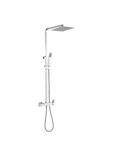 Colonne de douche INVERTER C GME chromée | Carrée, tête Ø 25 cm