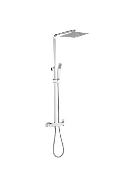 Colonne de douche INVERTER C GME chromée | Carrée, tête Ø 25 cm