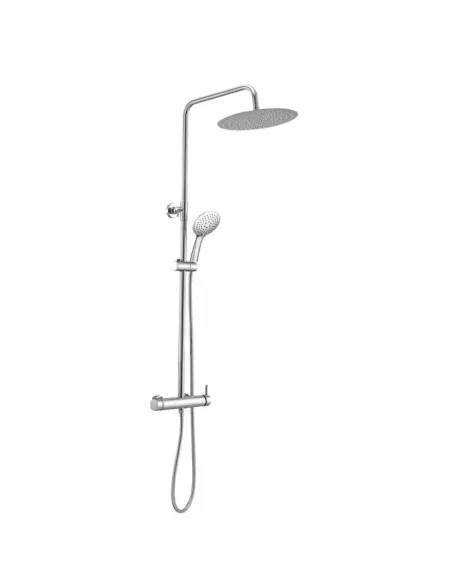 Colonne de douche INVERTER R GME | Ronde chromée, tête extra-plate Ø 25 cm
