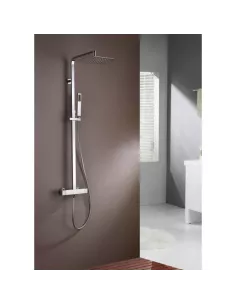 Colonne de douche thermostatique QUADRA ELITE GME | Tête carrée 25 × 25 cm