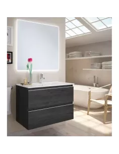 Meuble salle de bain complet ebony AVANT 100 - OPENBATH