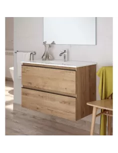 Meuble salle de bain complet chêne AVANT 100 - OPENBATH