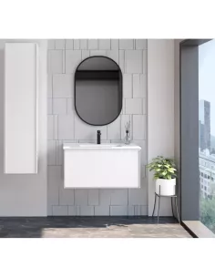 Meuble salle de bain complet blanc mat BOHEME 100 - OPENBATH