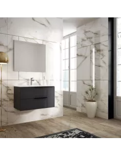 Meuble salle de bain complet chêne DUO 120 - OPENBATH