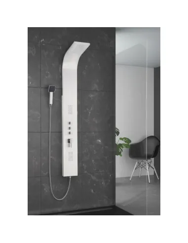 Colonne de douche hydromassante GOCTA blanche GME | 3 fonctions et 2 jets