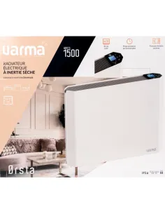 Radiateur à inertie sèche Varma 1500 W, écran LCD, blanc