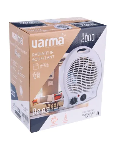 Radiateur soufflant Varma 2000 W avec ventilation froide