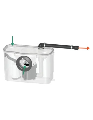Broyeur pompe WC, lavabo et vasque SIDER 400 W