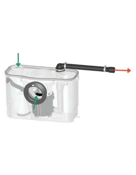 Broyeur pompe WC, lavabo et vasque SIDER 400 W