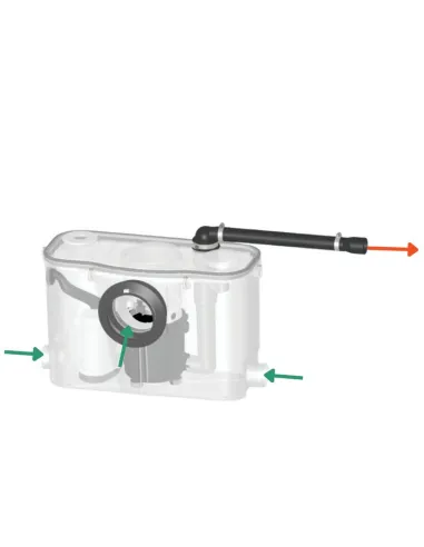 Broyeur pompe WC, lavabo et douche SIDER 550 W