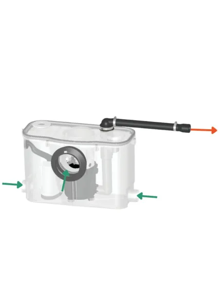 Broyeur pompe WC, lavabo et douche SIDER 550 W