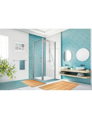 Porte de douche pivotante REFLET-P 80x200 cm ODYSSEA – verre 6 mm