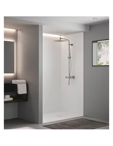Panneau mural douche Kinedo Kinewall blanc satiné 100x250 cm