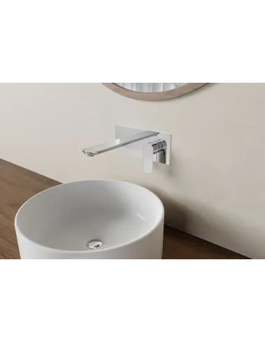 Mitigeur lavabo encastré chromé Cassio GME – mural, laiton