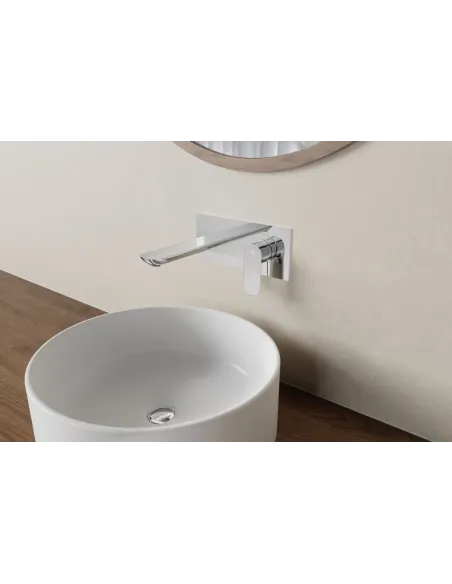 Mitigeur lavabo encastré chromé Cassio GME – mural, laiton
