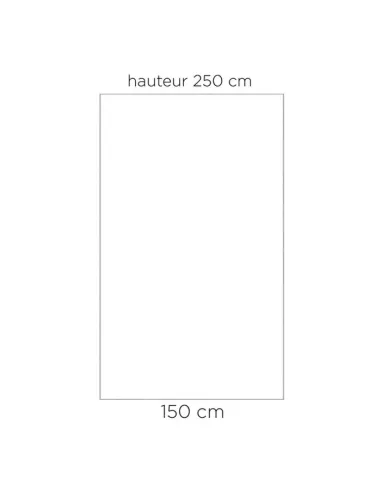Panneau mural douche Kinewall Design blanc satiné 150x250 cm